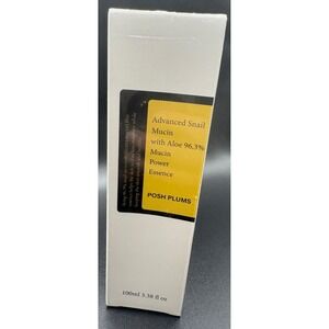 Lot of 4 Posh Plums Advanced Snail Mucin w/Aloe 96.3% Power Essence 100ml 3.38oz